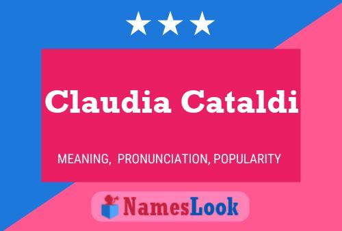 Affiche de nom Claudia Cataldi