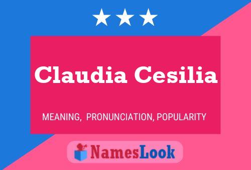 Affiche de nom Claudia Cesilia