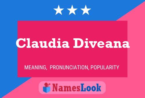 Affiche de nom Claudia Diveana