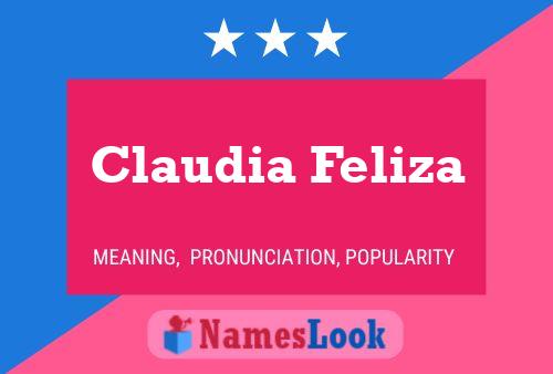 Affiche de nom Claudia Feliza