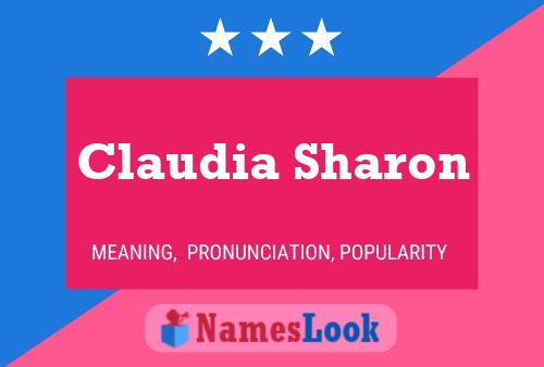 Affiche de nom Claudia Sharon