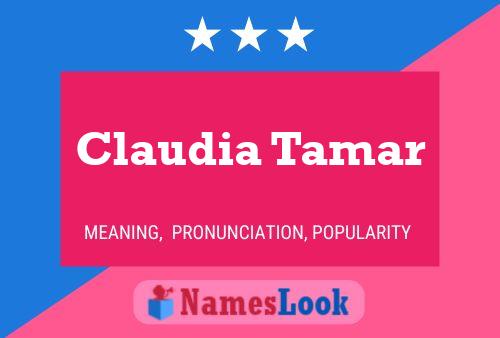 Affiche de nom Claudia Tamar