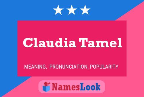 Affiche de nom Claudia Tamel