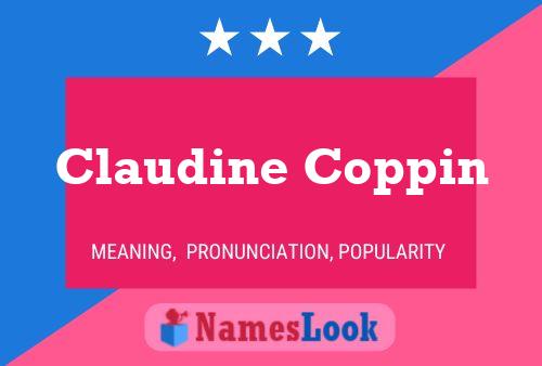 Affiche de nom Claudine Coppin