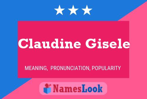 Affiche de nom Claudine Gisele