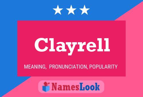 Affiche de nom Clayrell