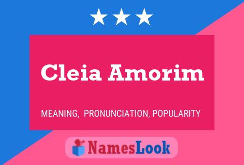 Affiche de nom Cleia Amorim