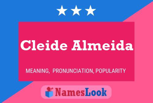 Affiche de nom Cleide Almeida