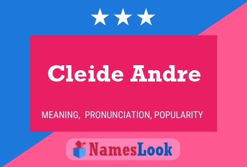 Affiche de nom Cleide Andre