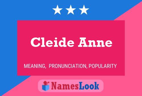 Affiche de nom Cleide Anne