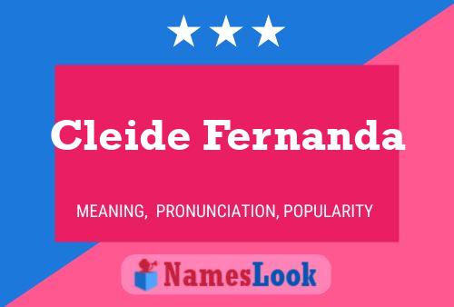 Affiche de nom Cleide Fernanda