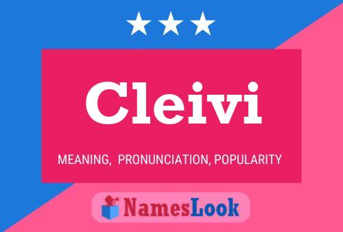 Affiche de nom Cleivi