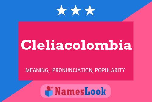 Affiche de nom Cleliacolombia