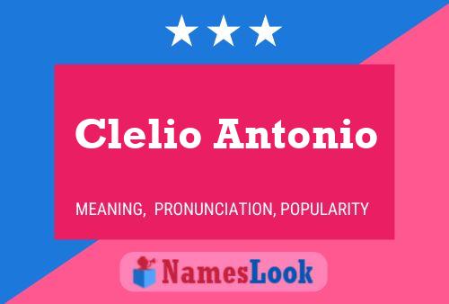 Affiche de nom Clelio Antonio