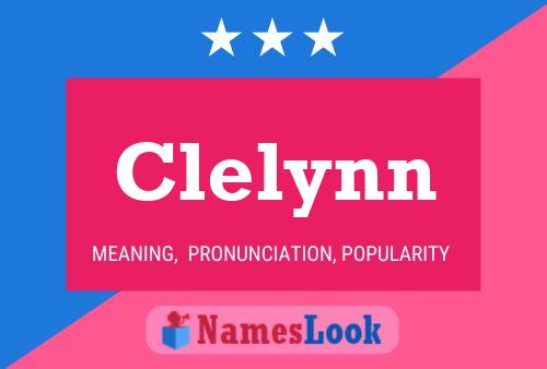 Affiche de nom Clelynn