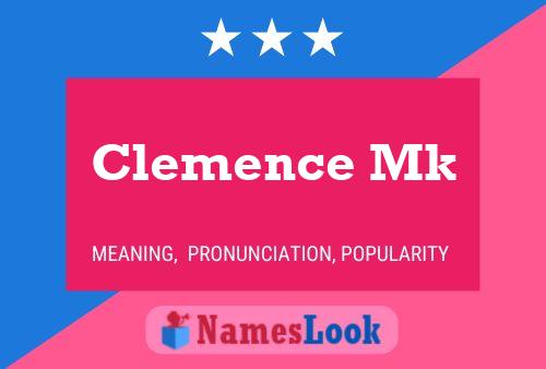 Affiche de nom Clemence Mk