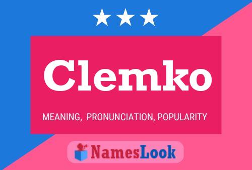 Affiche de nom Clemko