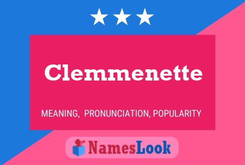 Affiche de nom Clemmenette