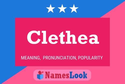 Affiche de nom Clethea