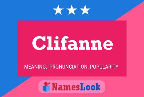 Affiche de nom Clifanne