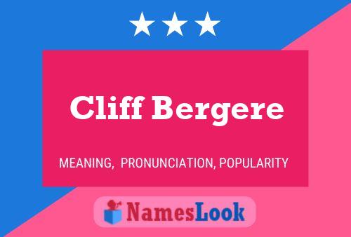 Affiche de nom Cliff Bergere