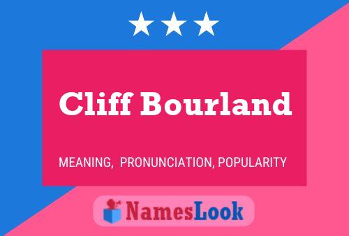 Affiche de nom Cliff Bourland