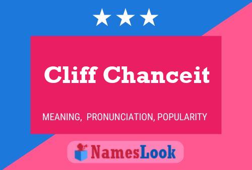 Affiche de nom Cliff Chanceit