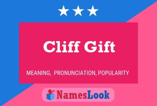 Affiche de nom Cliff Gift