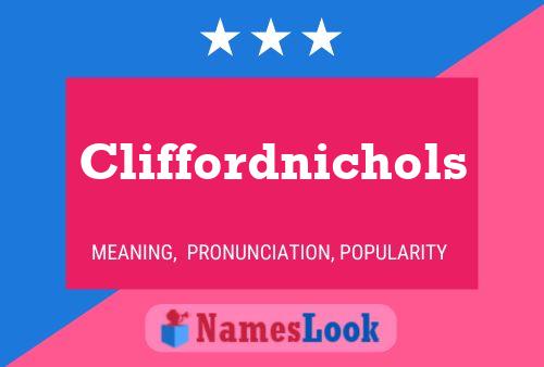 Affiche de nom Cliffordnichols