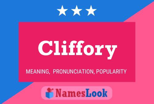 Affiche de nom Cliffory