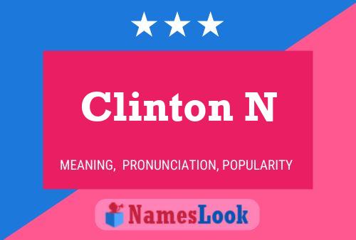 Affiche de nom Clinton N