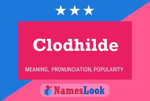 Affiche de nom Clodhilde