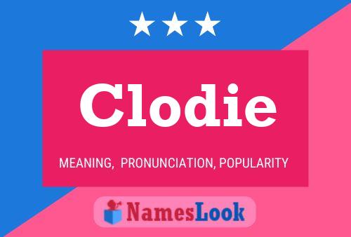 Affiche de nom Clodie