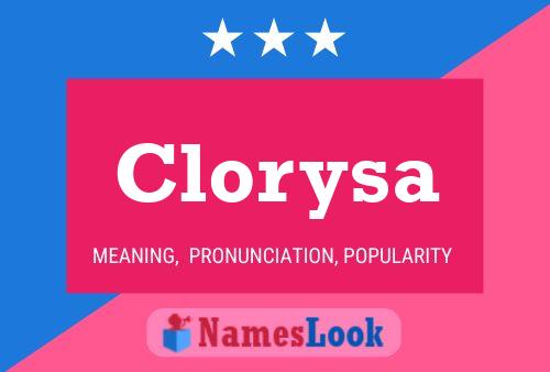 Affiche de nom Clorysa