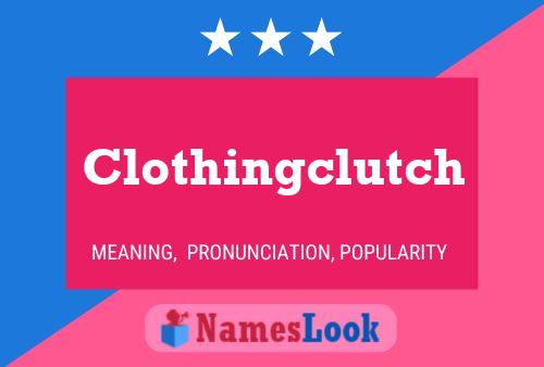 Affiche de nom Clothingclutch