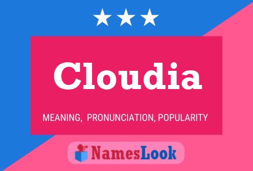 Affiche de nom Cloudia