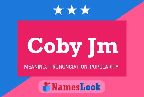 Affiche de nom Coby Jm