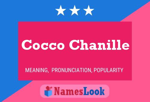 Affiche de nom Cocco Chanille