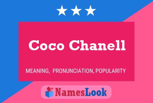 Affiche de nom Coco Chanell