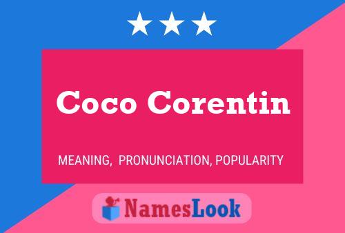 Affiche de nom Coco Corentin