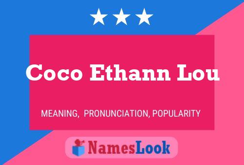 Affiche de nom Coco Ethann Lou