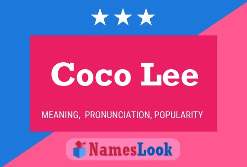 Affiche de nom Coco Lee