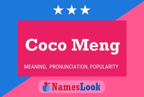 Affiche de nom Coco Meng