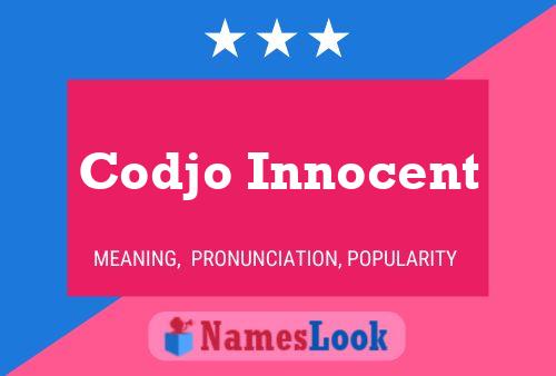 Affiche de nom Codjo Innocent