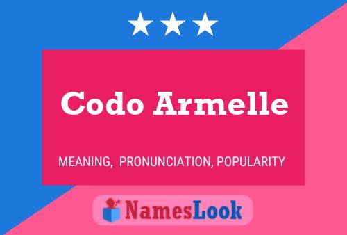 Affiche de nom Codo Armelle