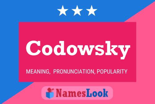 Affiche de nom Codowsky