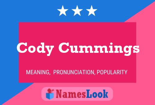 Affiche de nom Cody Cummings