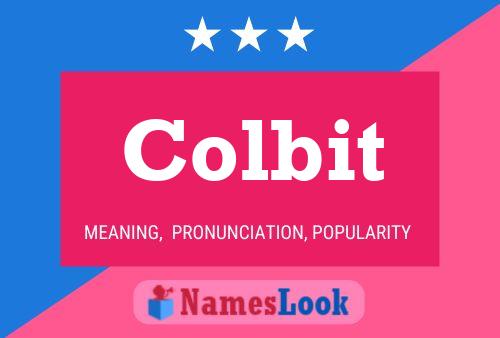 Affiche de nom Colbit