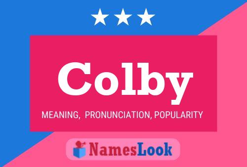 Affiche de nom Colby