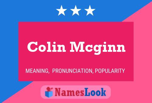 Affiche de nom Colin Mcginn